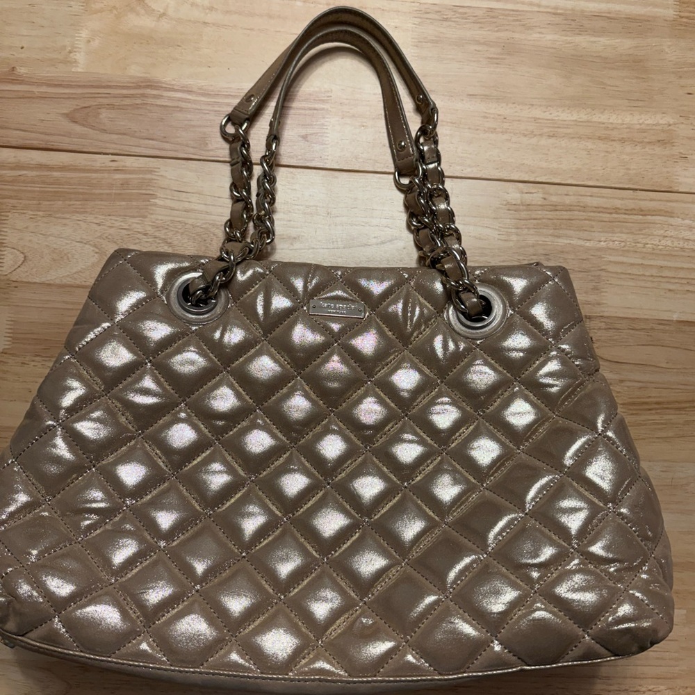 kate spade quilted maryanne gold coast shimmer tote